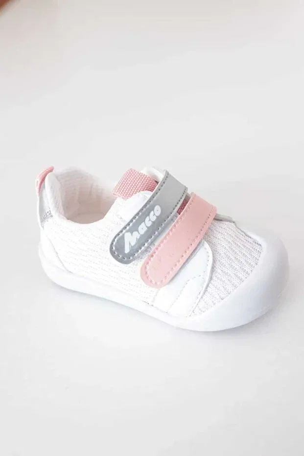 Детская ортопедическая обувь с липучкой Macco Shoes, White