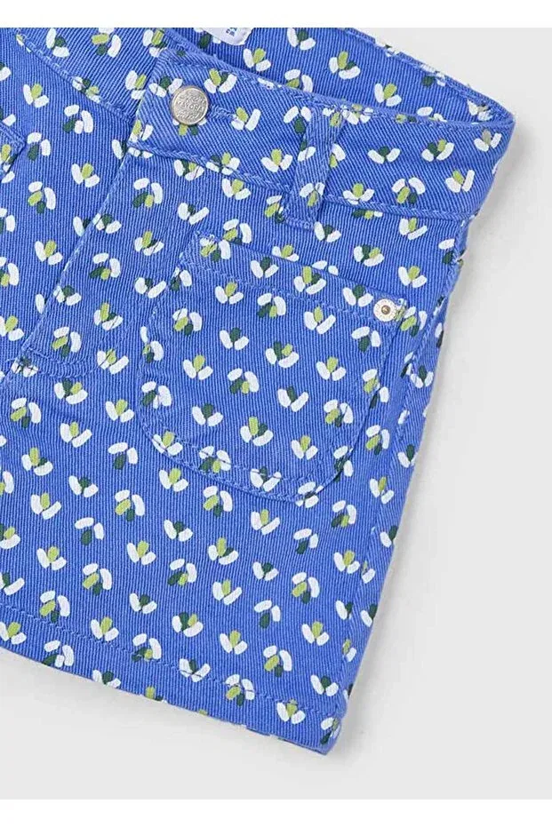 Детские шорты для девочек с принтом Mayoral, Navy Blue — фото 4