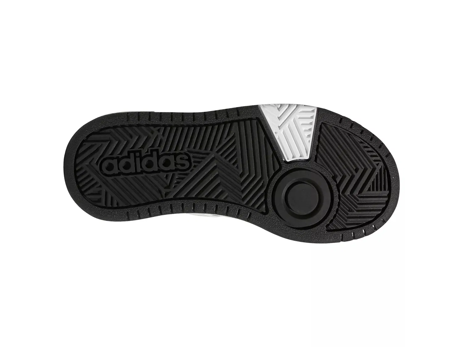 Кроссовки Hoops 3.0 Mid, детские, adidas, черно-белые — фото 3