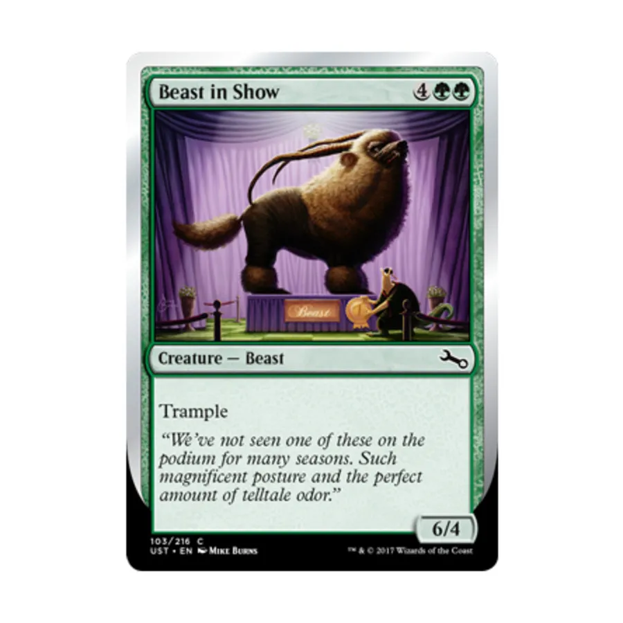 

CCG Зверь на выставке - Пудель (К), MTG - Unstable