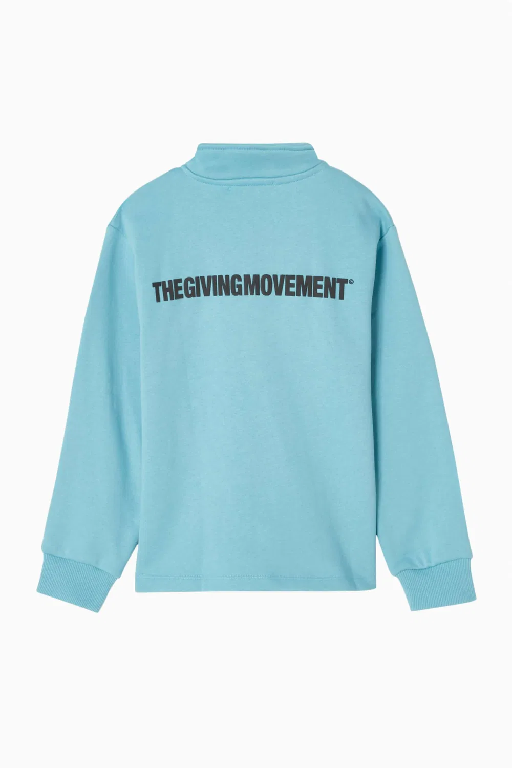 Куртка на молнии из хлопкового флиса The Giving Movement, синий — фото 3