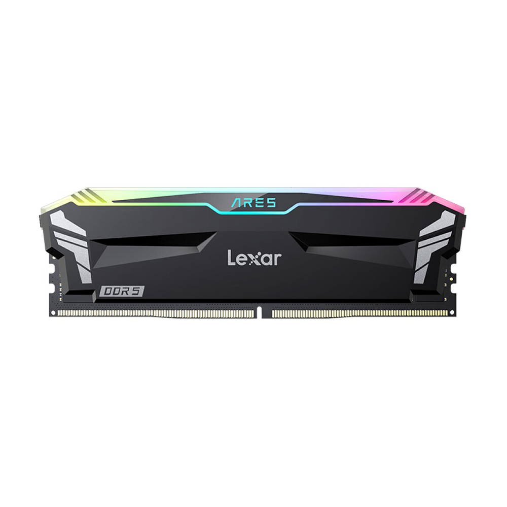 

Оперативная память Lexar Ares RGB, 32 Гб DDR5 (16Гб х 2), 7200 МГц, CL34, LD5U16G72C34LA-RGD, черный