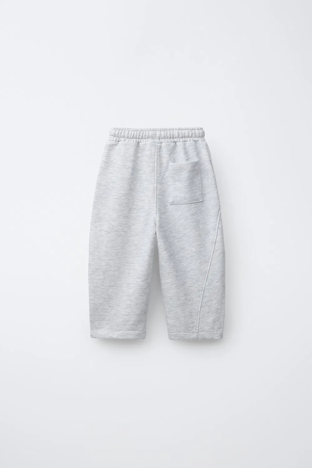 Брюки "Бочка" с этикеткой ZARA, Grey Marl — фото 2