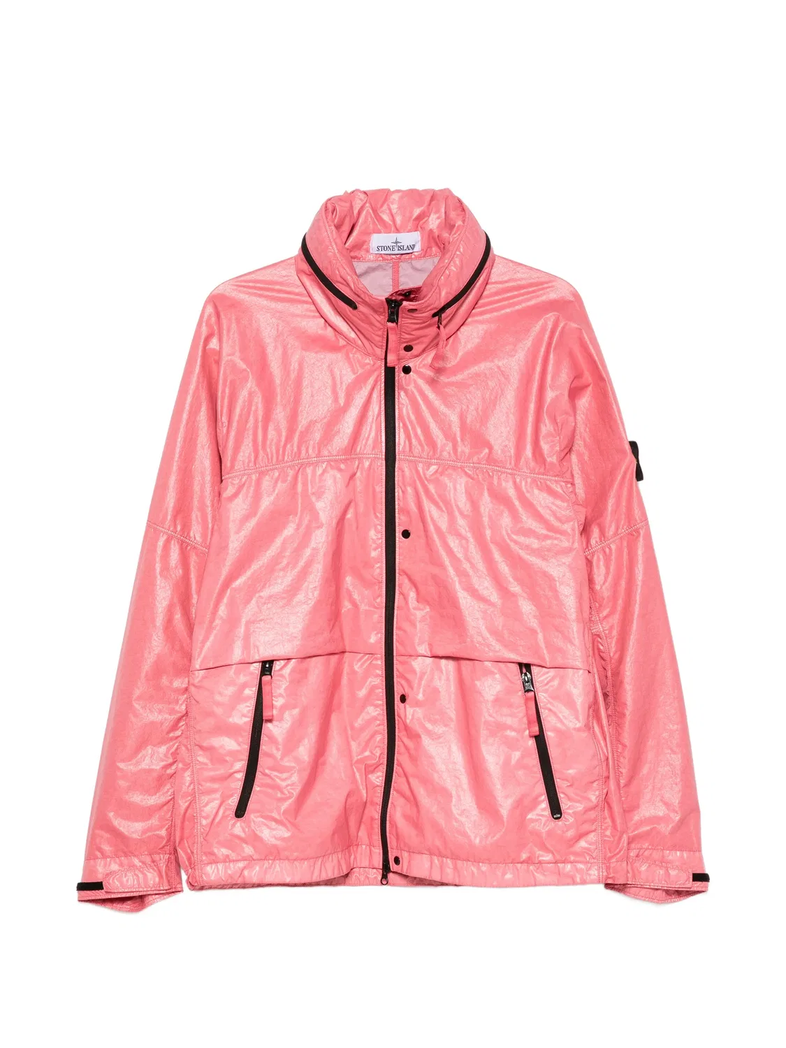 Куртка с нашивкой-логотипом розовая Stone Island, розовый