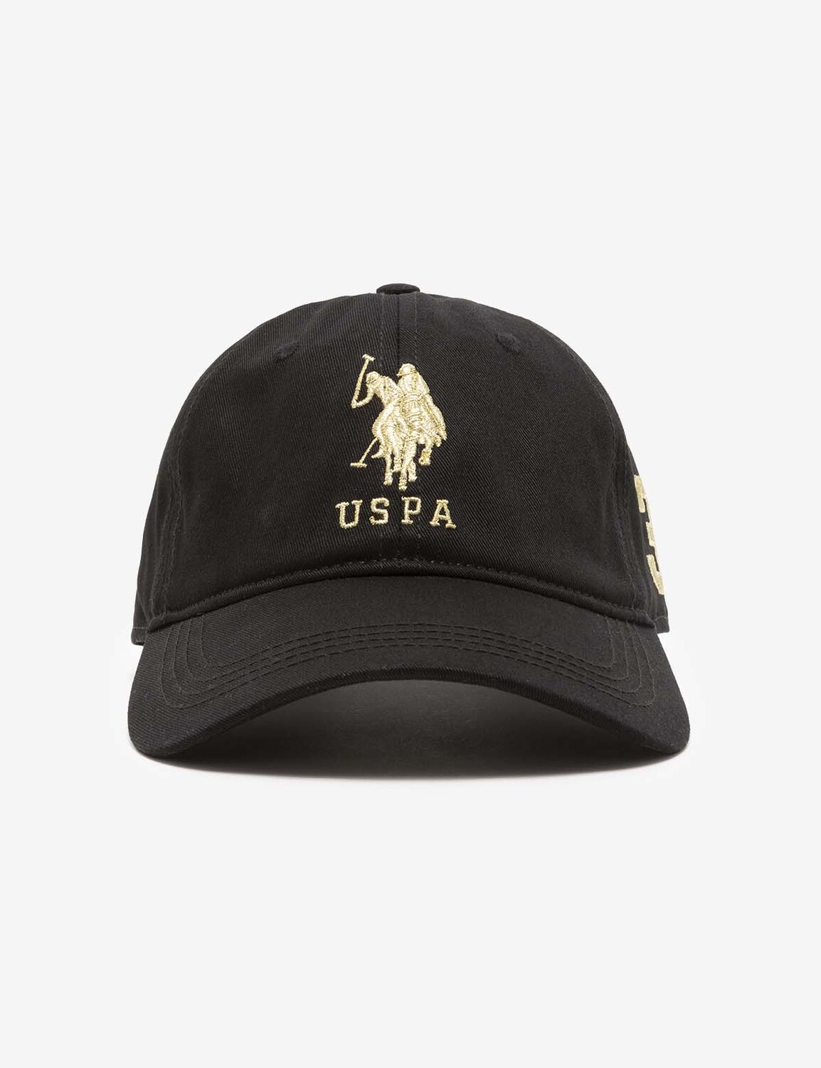 

Бейсболка U.S. Polo Assn. Womens Twill Center Lurex Logo, черный