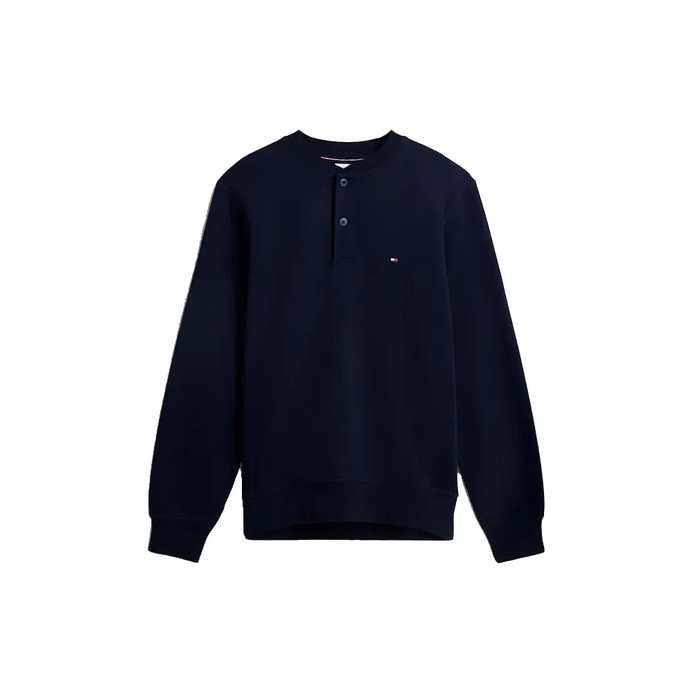 Мужской свитшот с рубашечным воротником Tommy hilfiger, Blue — фото 3