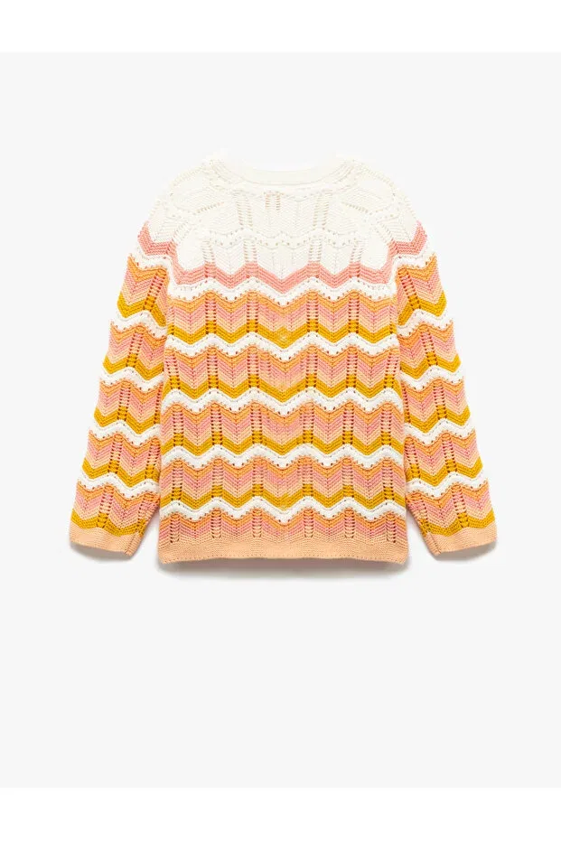 Детский кардиган для девочек хлопковый Koton, Pink Striped — фото 2