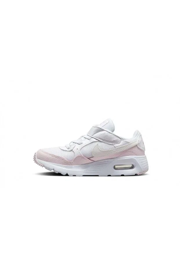Детские повседневные туфли для девочек на липучке Nike, White — фото 2