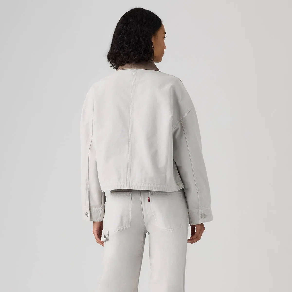 Свободная рабочая куртка дальнобойщика Levi's, Garment Dye Vapor Blue - Grey — фото 4