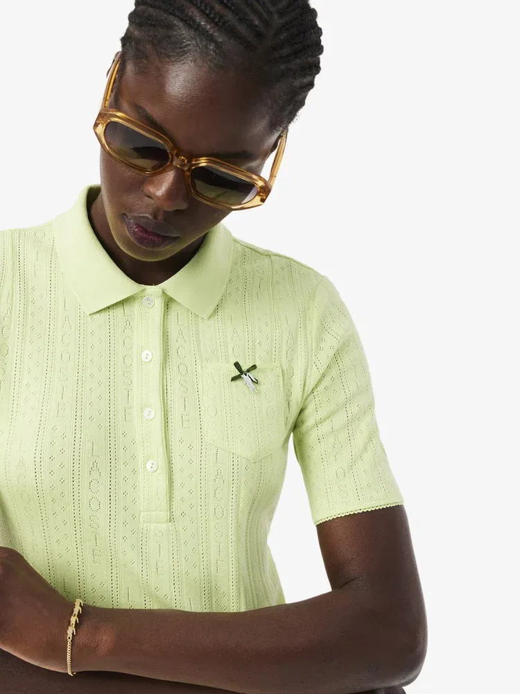 Футболка поло LACOSTE Apple Green — фото 2