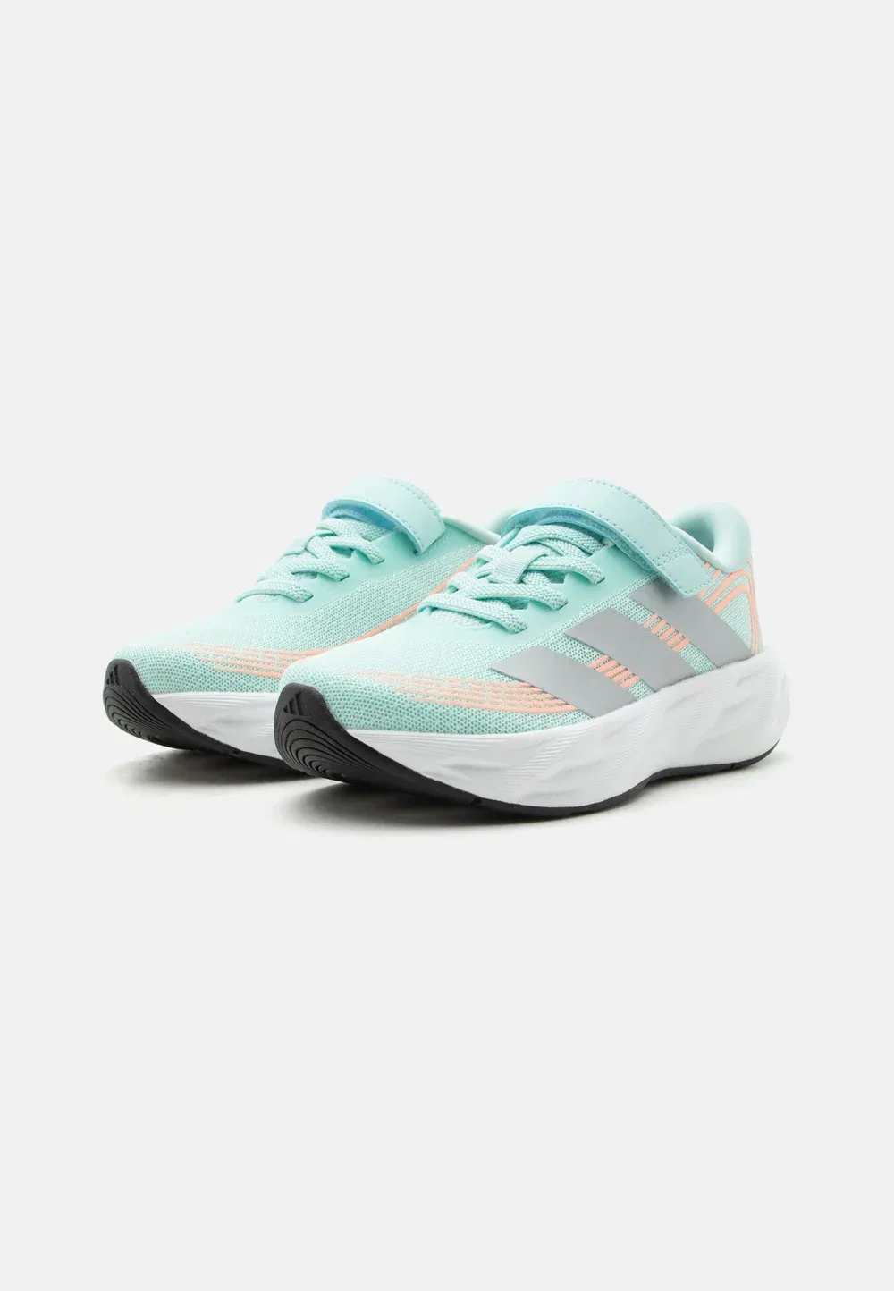 Кроссовки Galaxy 8 EL C унисекс для бега по улицам Adidas Performance, Semi Flash Aqua/Tech Grey Metallic/Frozen Turbo — фото 2