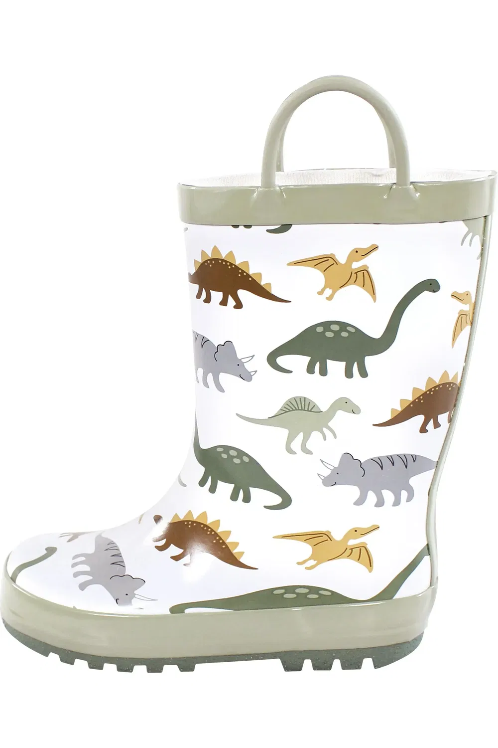 Детские сапоги дождевые водонепроницаемые Hudson Baby, Neutral Sage Dinosaurs