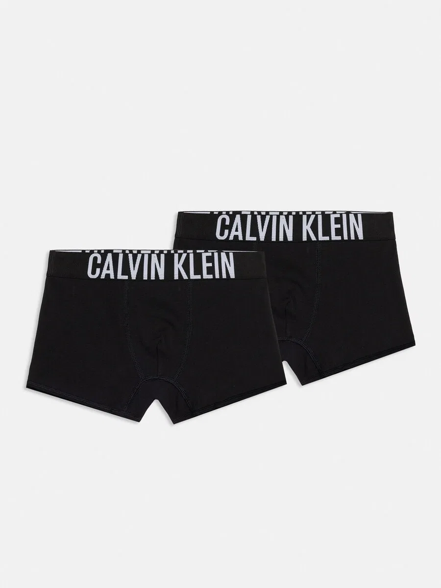 Трусы Calvin Klein Underwear Regular Underpants с логотипом на поясе, черные — фото 3