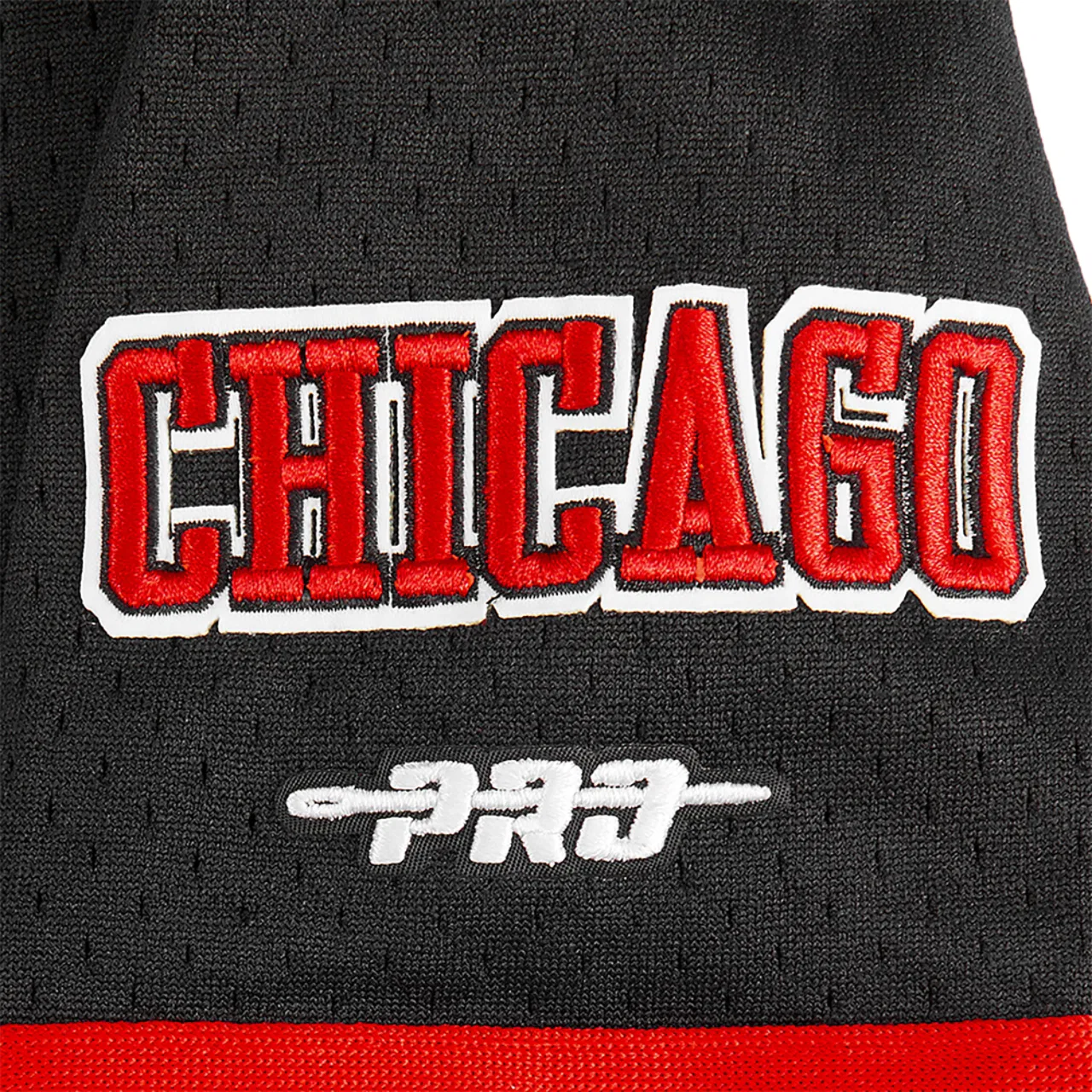 Рубашка из сетки Chicago Bulls Classic Mesh Button Down Pro Standard, черный/красный — фото 4