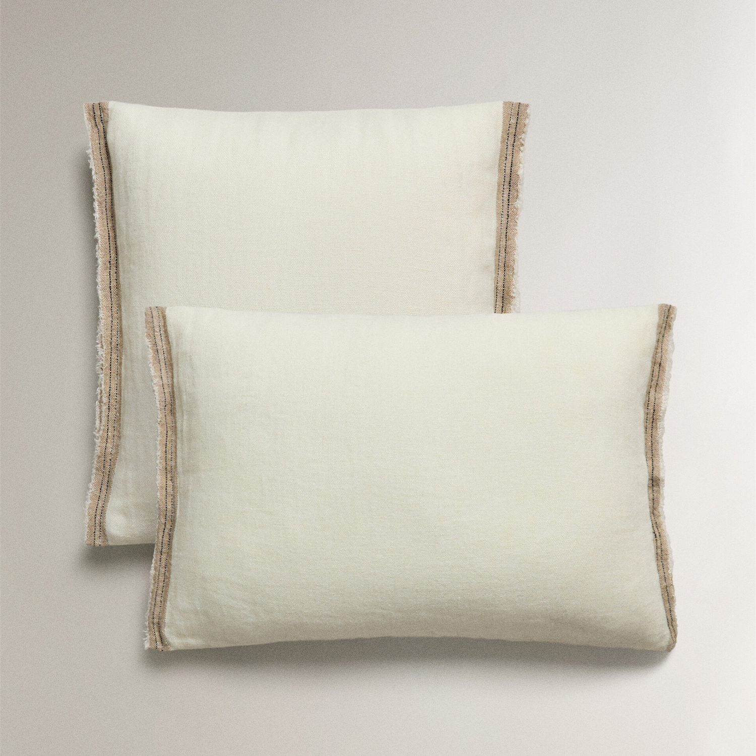 

Чехол для подушки Zara Home Striped, лен/хлопок
