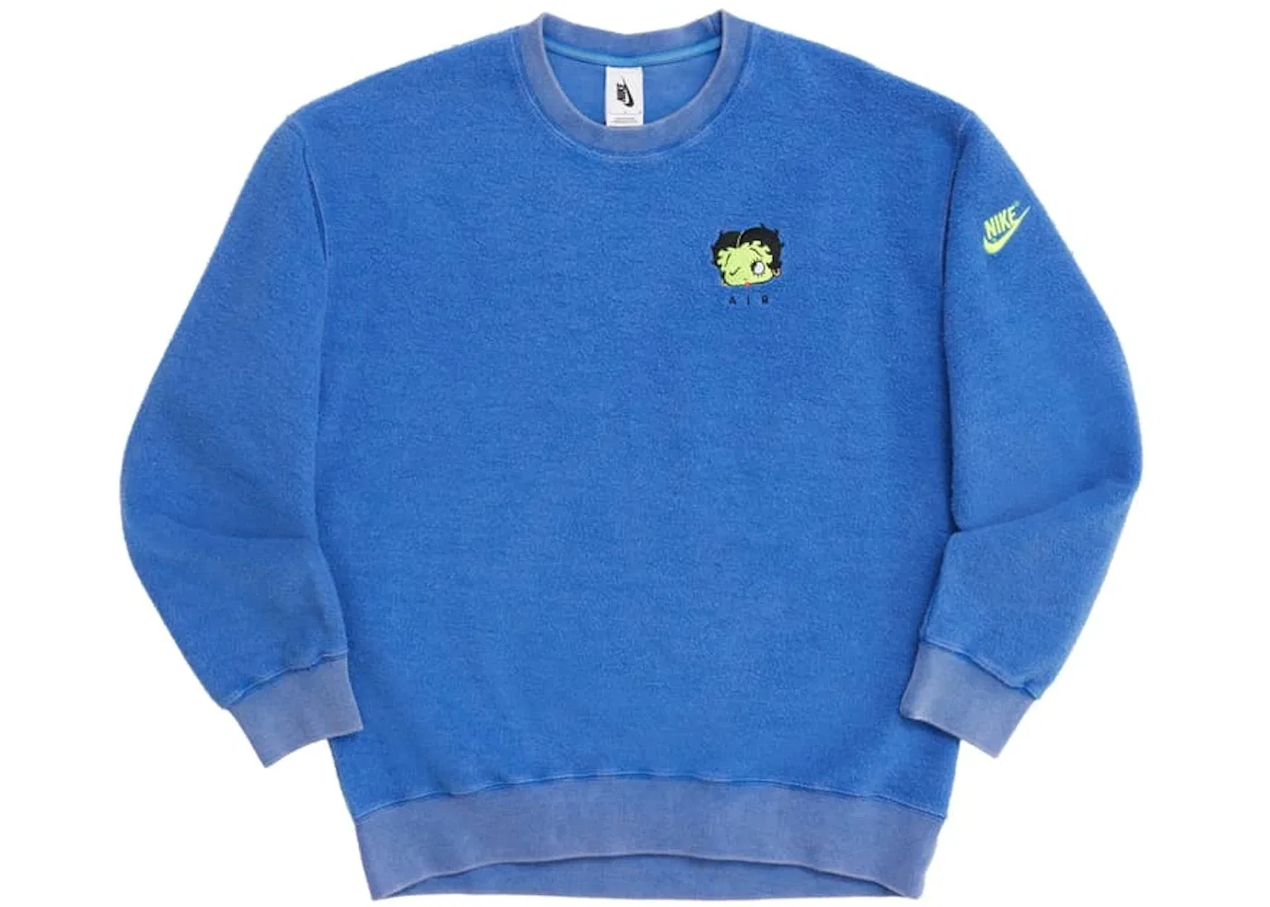 Унисекс свитшот с принтом Nike x Olivia Kim Betty Boop Fleece Crewneck Sweatshirt Nike, Game Royal