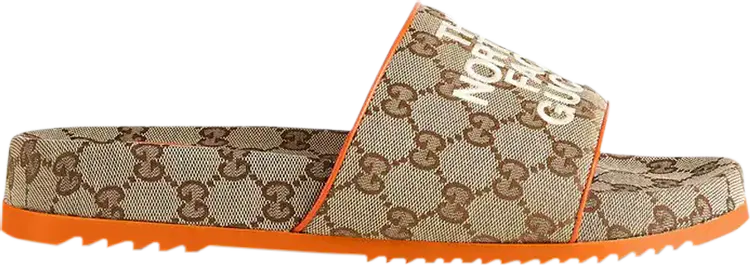 Кроссовки The North Face x Gucci Slide Beige Orange, бежевый