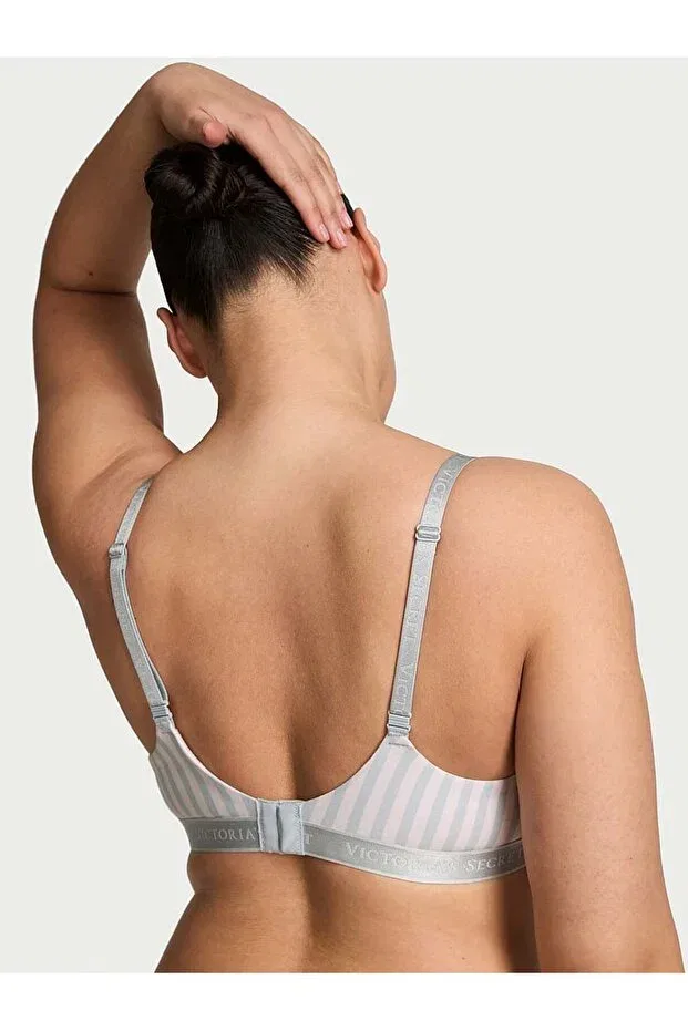 Женский бюстгальтер-деми хлопковый Victoria'S Secret, Gray Fog — фото 2
