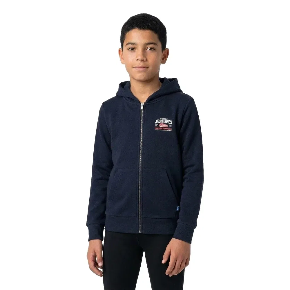 Детское худи для мальчиков с принтом Jack & jones Logo 2Col Jack & jones, Blue