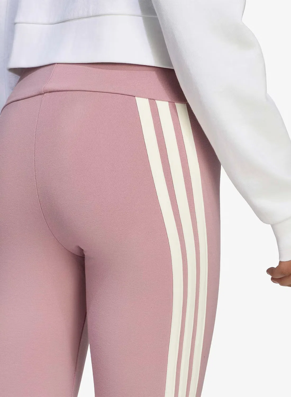 Леггинсы с принтом 3-Stripes Adidas, маджента — фото 4