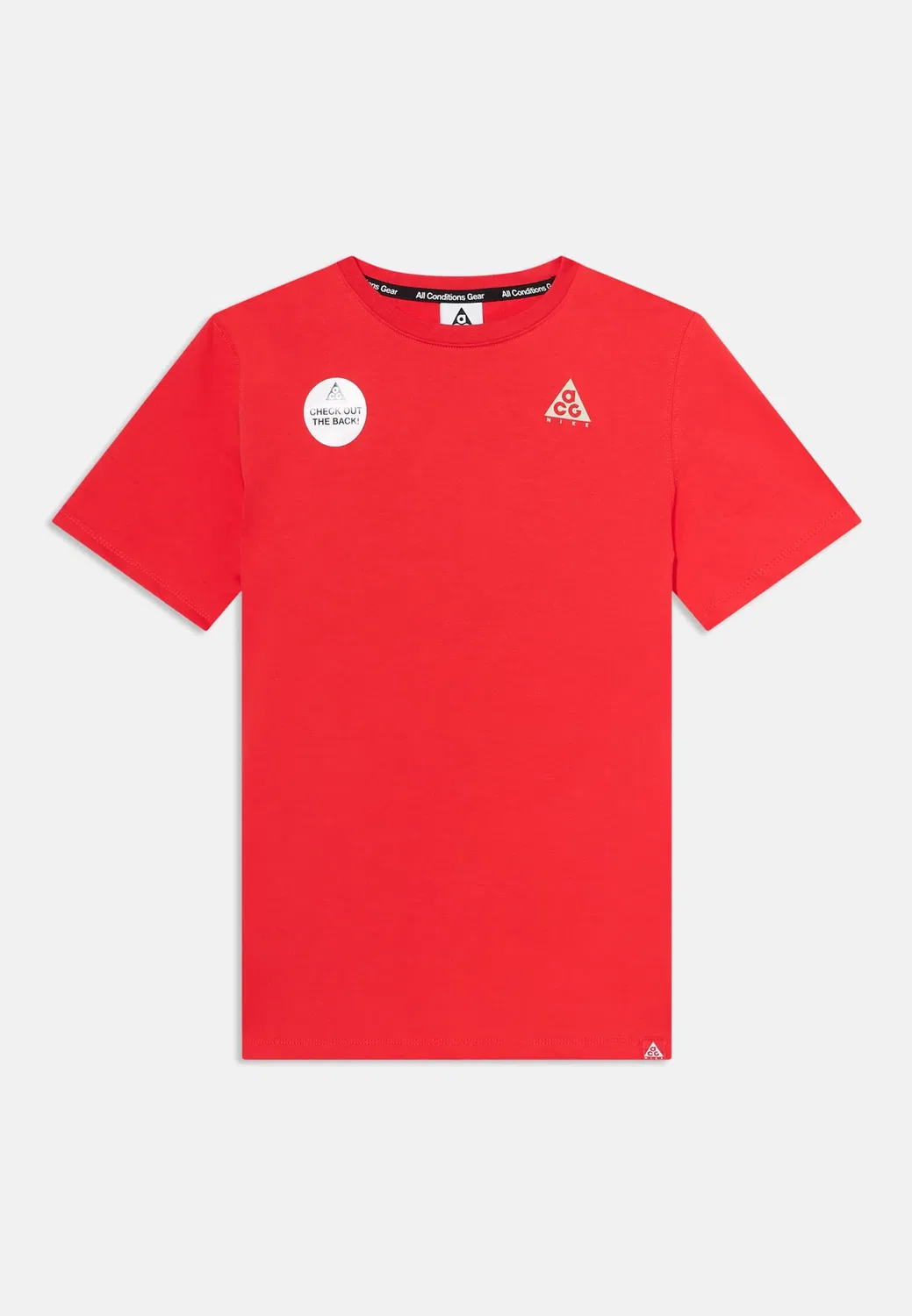 Футболка унисекс с принтом «Планета Земля» Nike Acg, Crimson