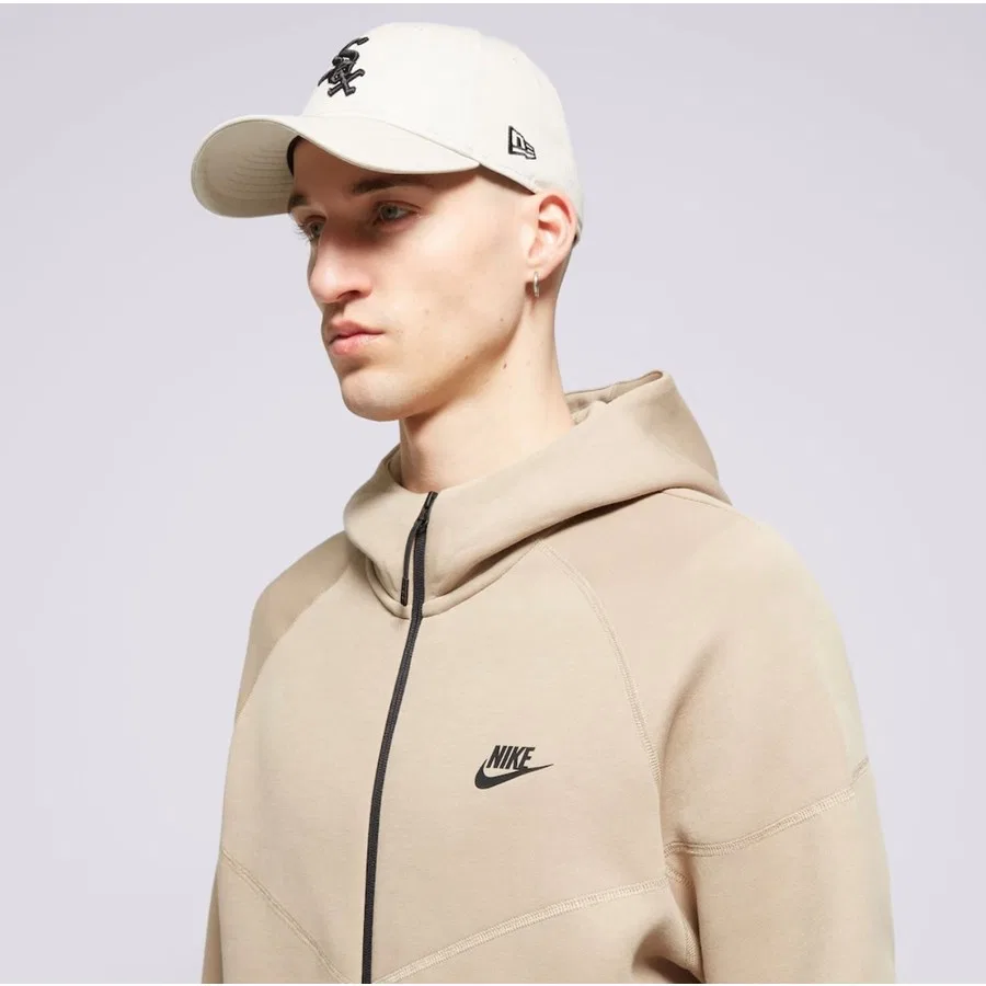 Свитшот с капюшоном Tech Fleece Full-Zip Hoodie Nike, Кремовый — фото 4