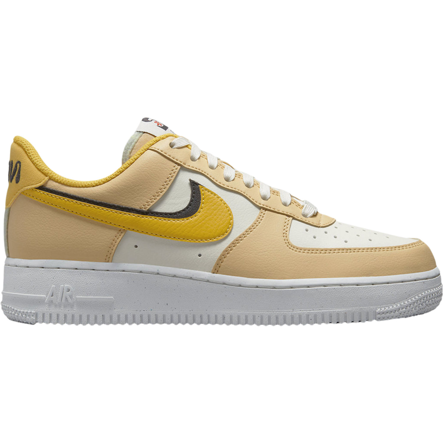 

Кроссовки Nike Wmns Air Force 1, белый/желтый, Желтый;белый, Кроссовки Nike Wmns Air Force 1, белый/желтый