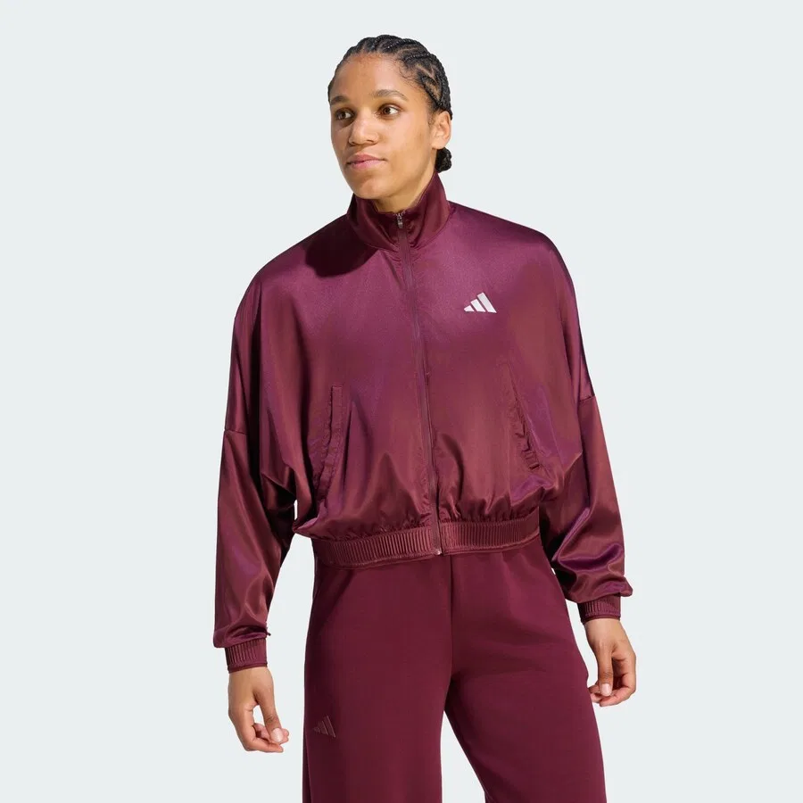 Спортивная куртка ADIDAS PERFORMANCE бордового цвета — фото 2