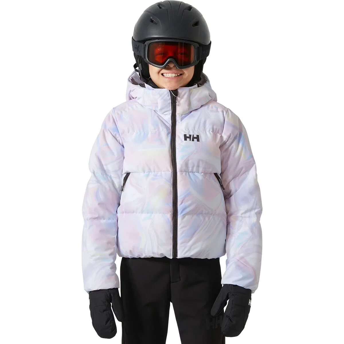 Детская куртка для девочек с утеплителем Jr Nora Puffy Jacket Helly Hansen, Reflections Aop