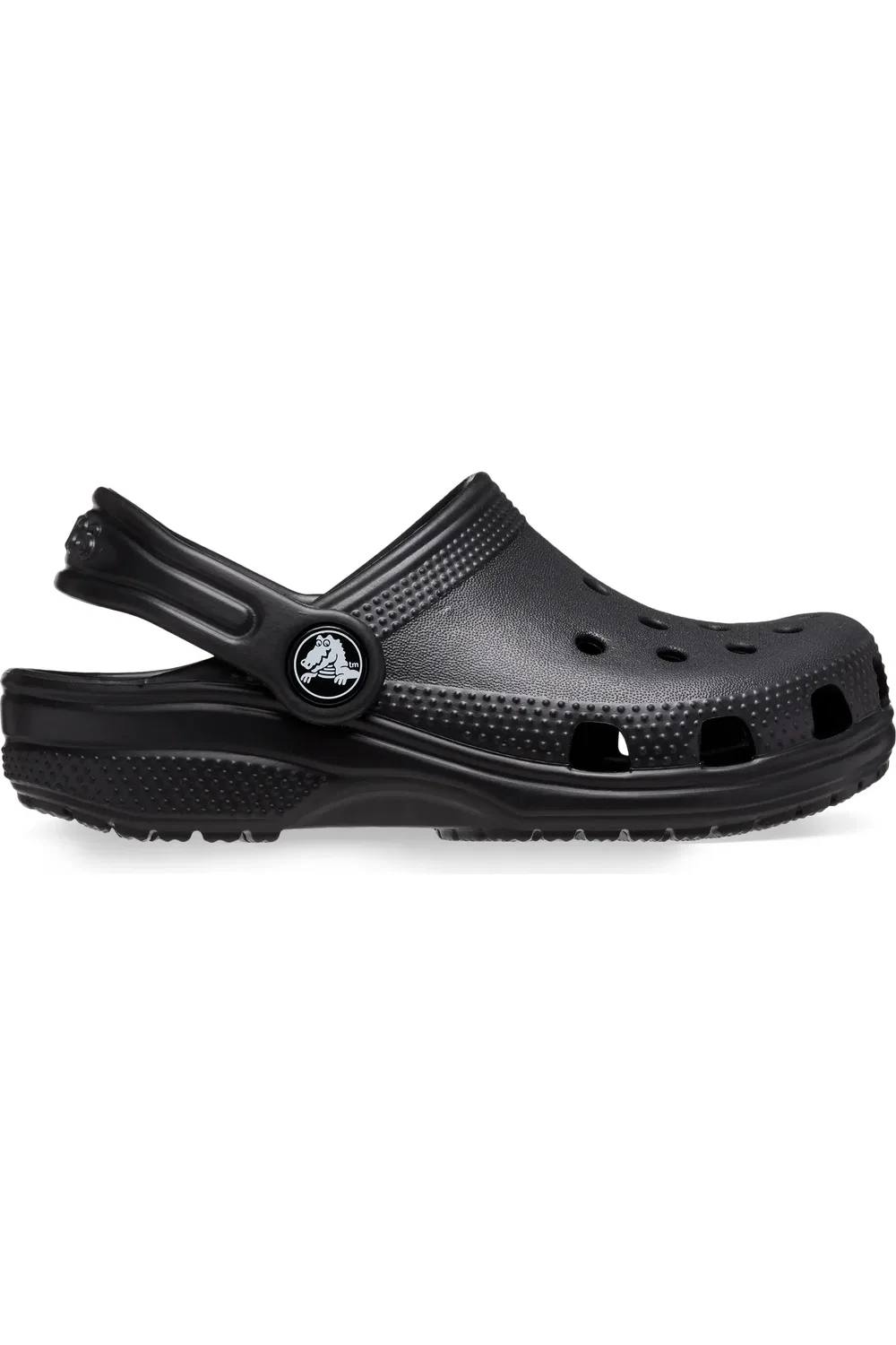 Детские клоги легкие Croslite Classic Clog CROCS, черный — фото 3