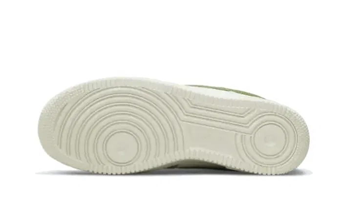 Детские кроссовки с низким верхом Air Force 1 Low Scrap Nike, Light Bone Rough Green — фото 3