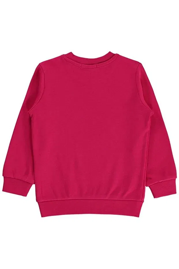 Детские свитшот для девочек с принтом Anime printed fusya Civil Girls, Fuchsia — фото 2