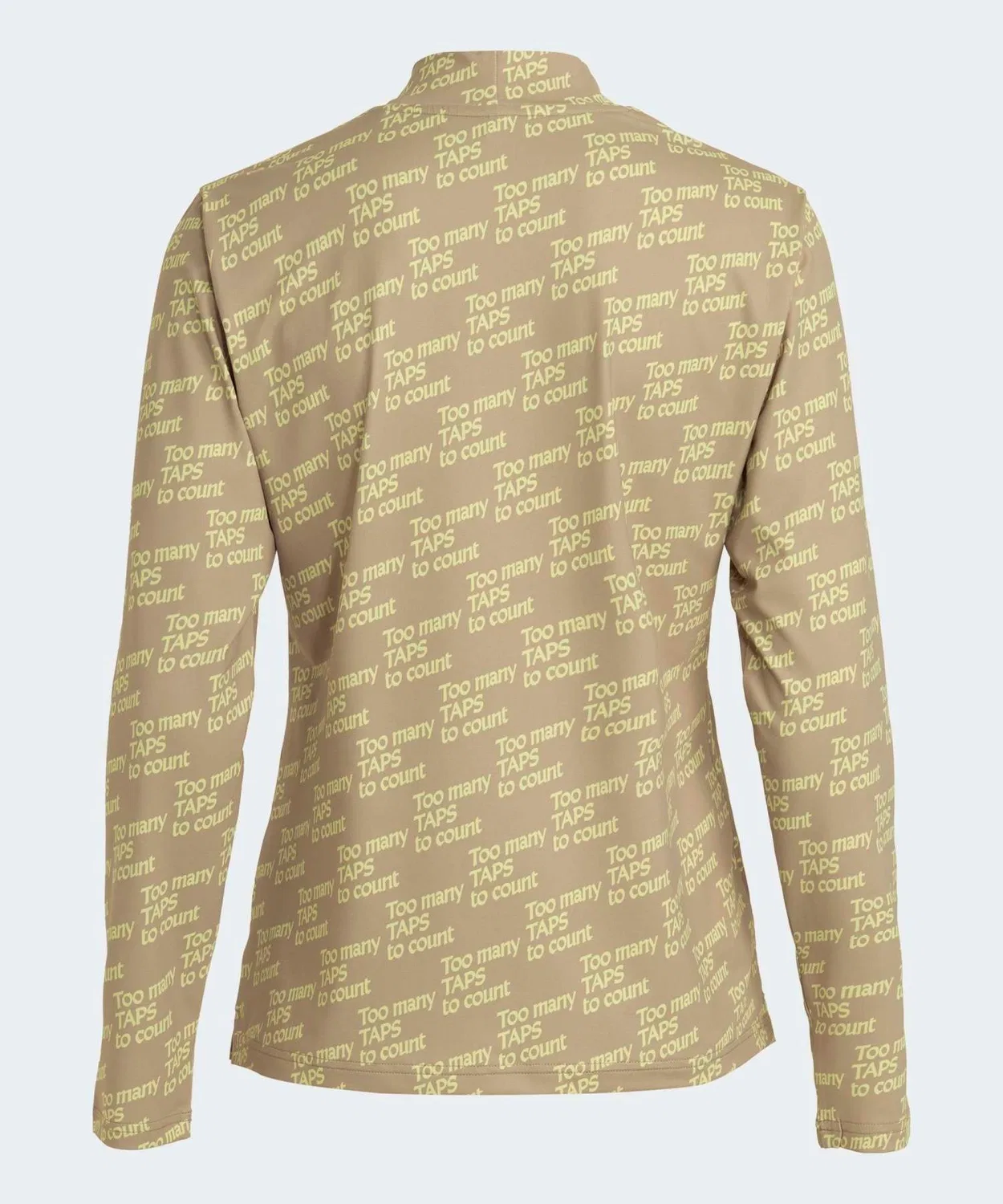 Женская длинная футболка с принтом CHIP Mock Neck Adidas, Золотой — фото 2