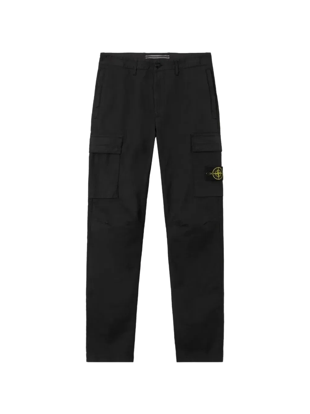 Брюки-карго с нашивкой в виде компаса Stone Island, черный