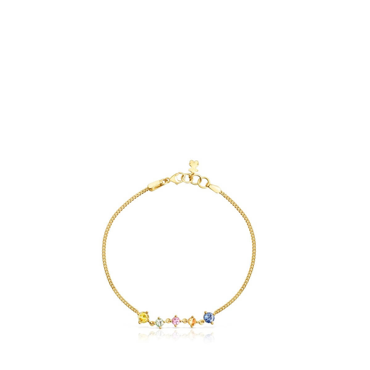 

Браслет Tous Glaring With Multicolored Sapphires, позолоченное серебро/мультиколор