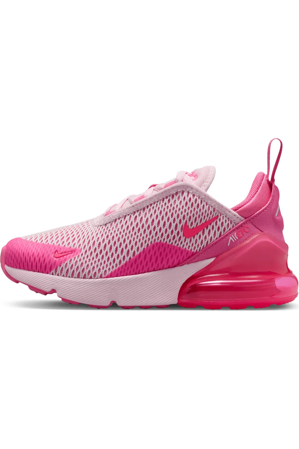 Кроссовки детские с амортизацией Air Max 270 Nike, Pink/Pinksicle/White/Pink — фото 2