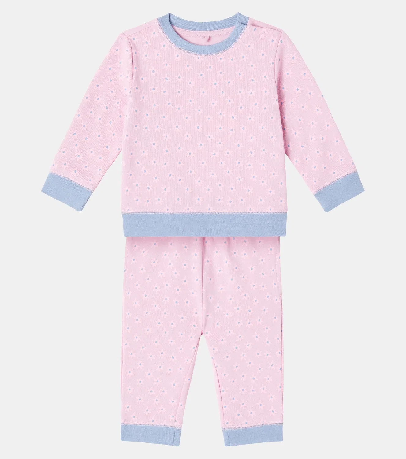 Комплект из свитшота и спортивных штанов с цветочным принтом Stella Mccartney Kids, розовый — фото 2
