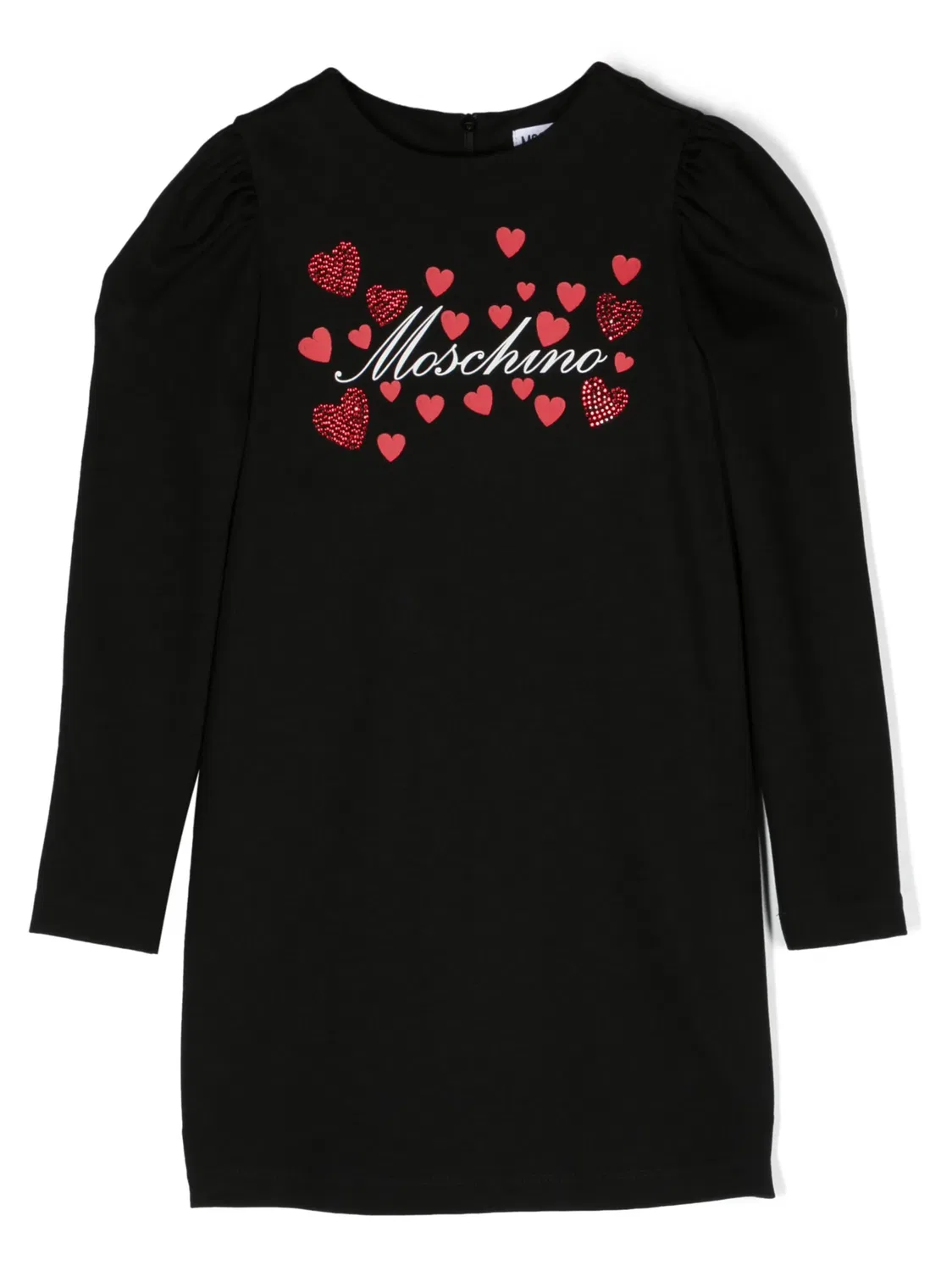 Платье с логотипом Moschino, черный