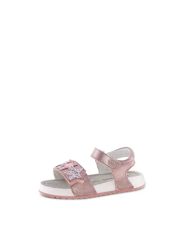 Детские сандалии для девочек с ремешками Dendix Sandals Naturino, Metallic Pink