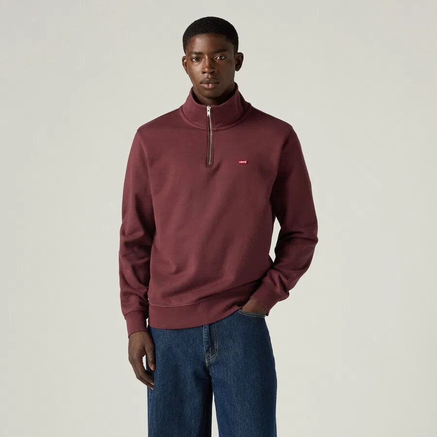 Толстовка LEVI'S «Original Housemark» в цвете Бордо — фото 2