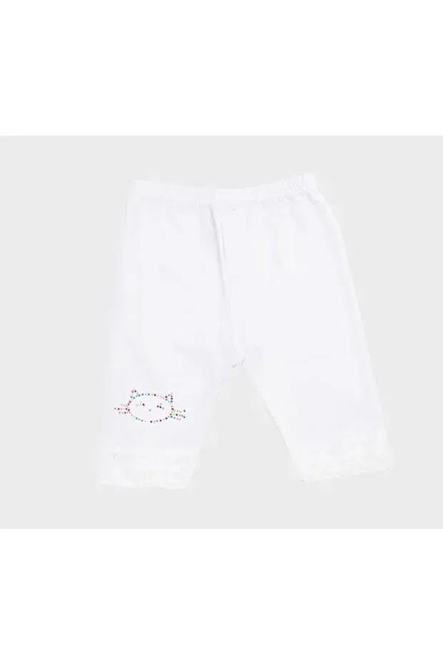 Детские леггинсы для девочек кружевные 3pcs Melo, White