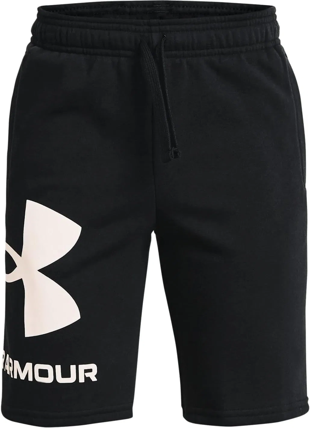 Детские флисовые шорты Under Armour Rival с логотипом, Black (001)/Onyx White