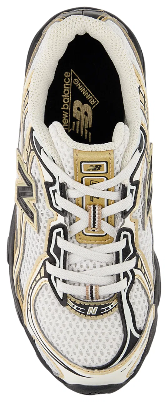 Кроссовки для мальчиков 740 New Balance, цвет White/Black/Gold — фото 3