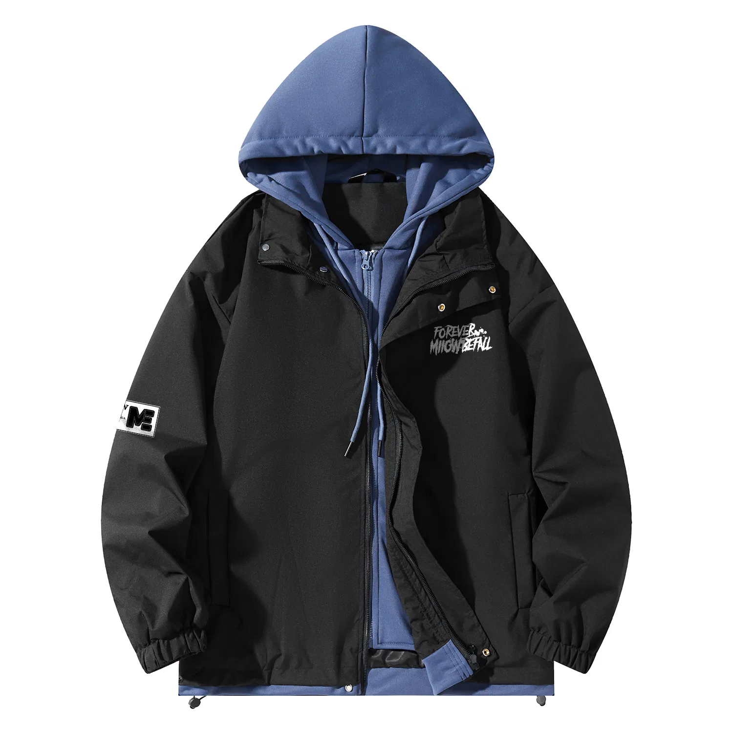Детский худи с капюшоном, комплект из двух предметов, Moderate Mock, MIIOW, Black Haze Blue