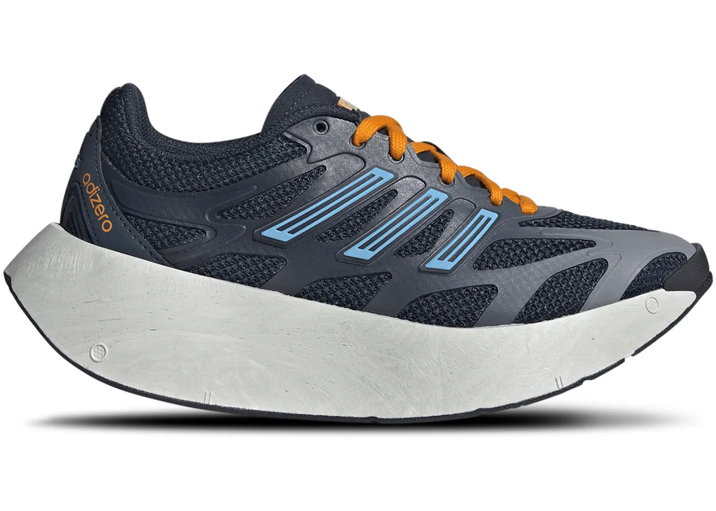 Детские кроссовки для бега с длинным шнурком Adidas Adizero Aruku, Aurora Ink/Grey/Sky Rush