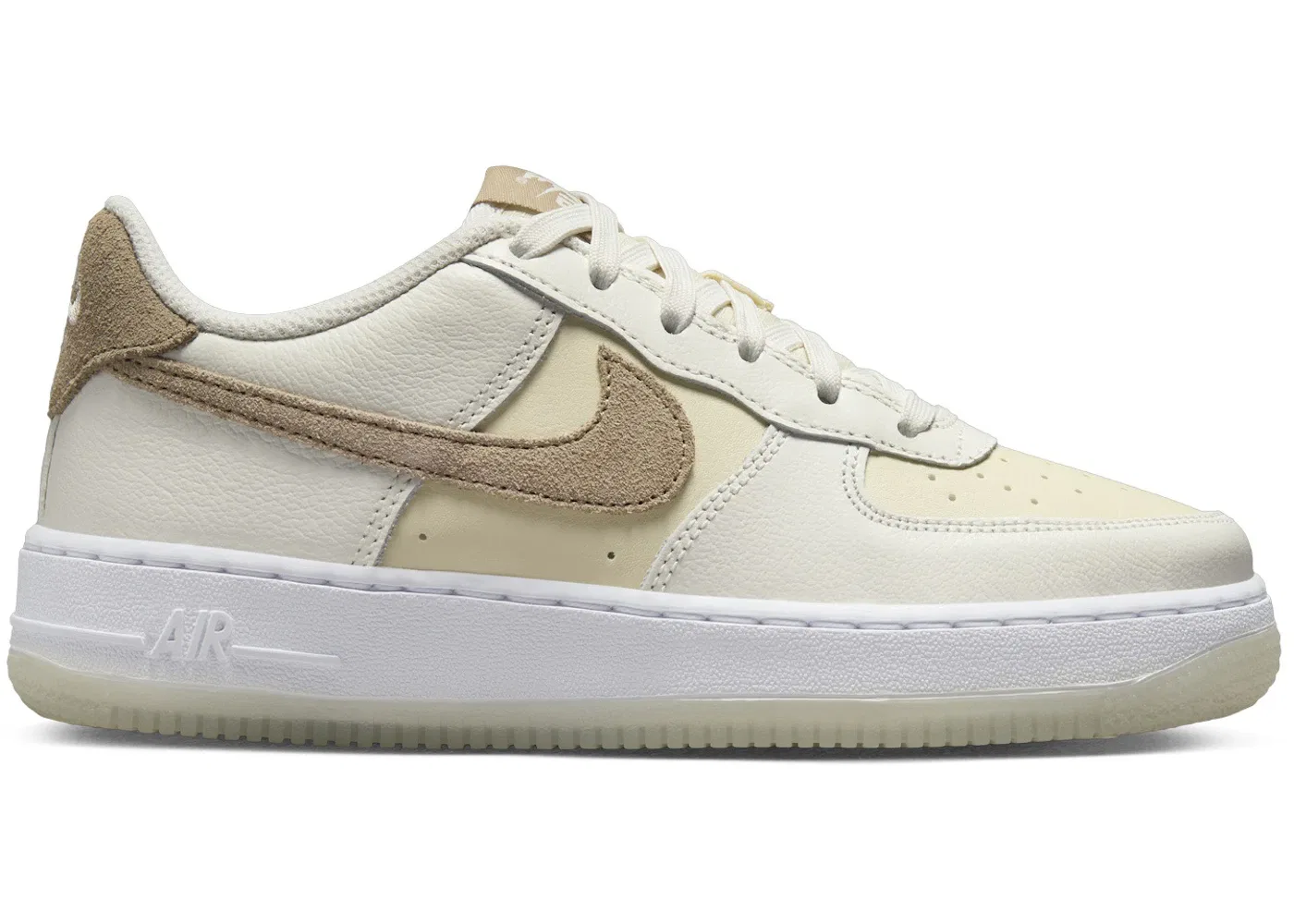Детские кроссовки Lifestyle Nike Air Force 1 Low LV8 5 Nike, Sail/Coconut Milk/White/Khaki