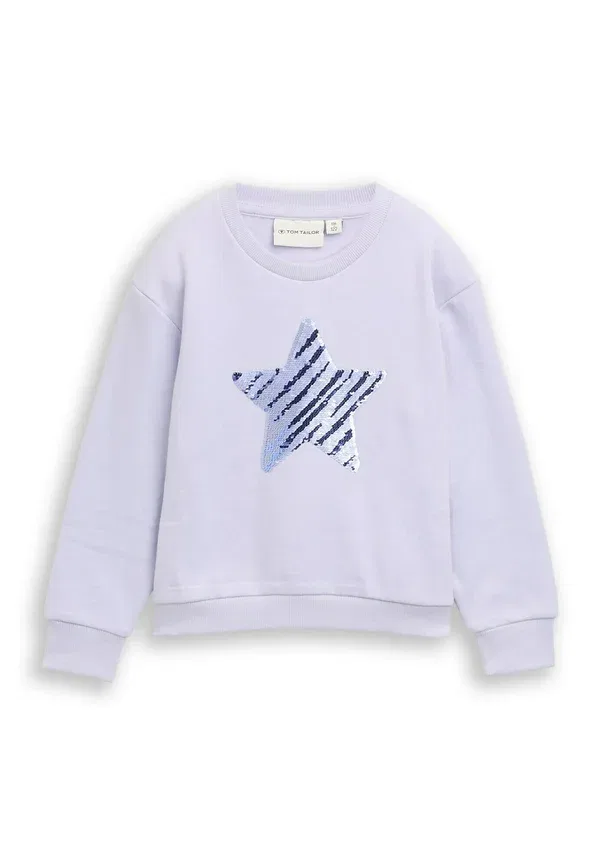 Толстовка с пайетками Sweatshirt Tom Tailor, Light Lavender, лавандовый