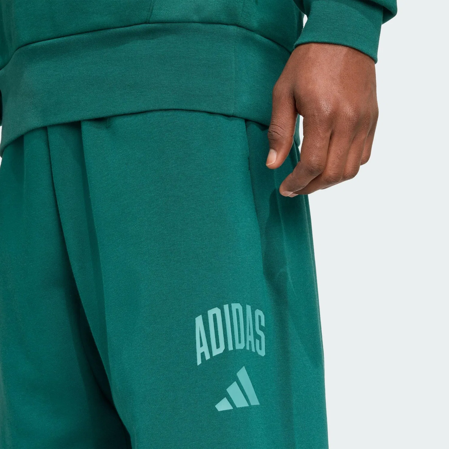 Мужские спортивные штаны из футера Collegiate Hose Adidas, Grun Wasserblau — фото 4