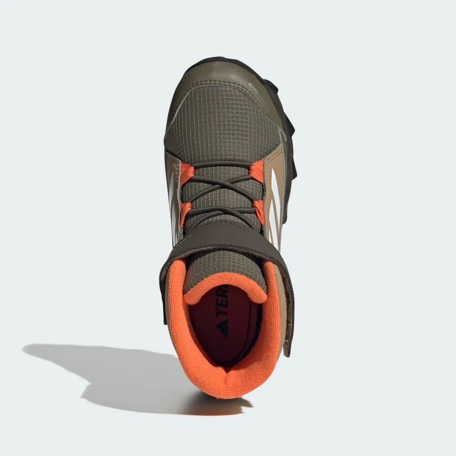 Зимние ботинки с теплой подкладкой Terrex Snow CF CLIMAWARM adidas, Коричнево-белый — фото 4
