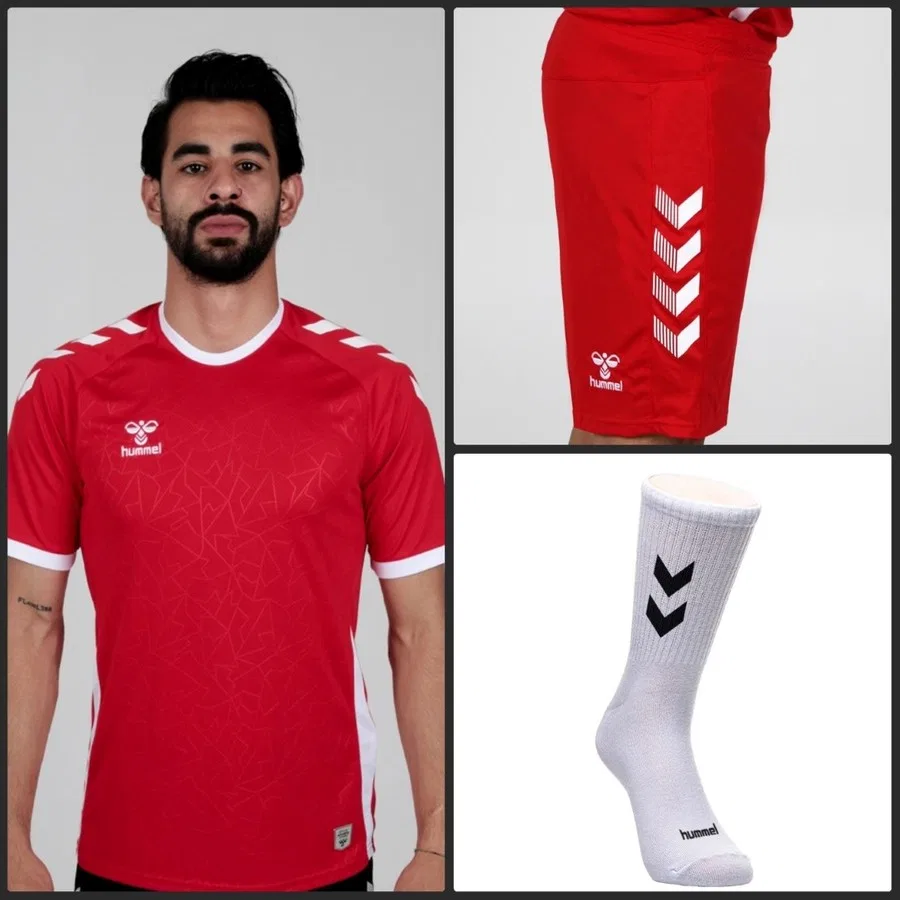 Комплект спортивной одежды с футболкой, шортами и носками Hummel Dream, Красный